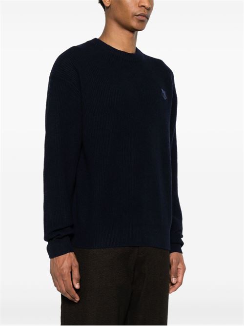 Maglione Bold Fox Head a coste MAISON KITSUNE' | LM00818KT1093P476